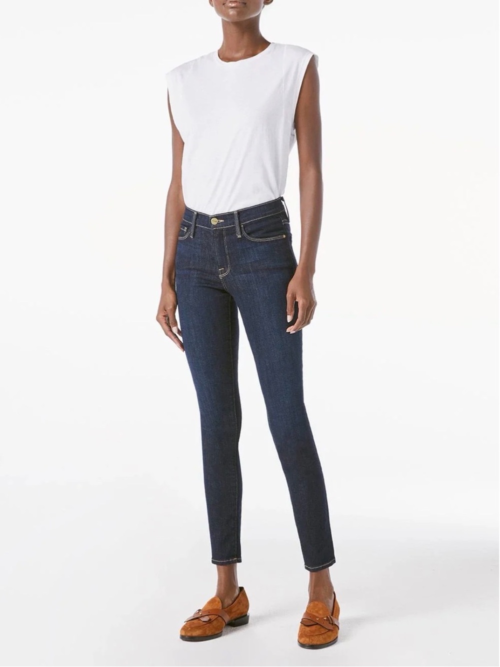 Frame Le Skinny de Jeanne in Queens Way Wash